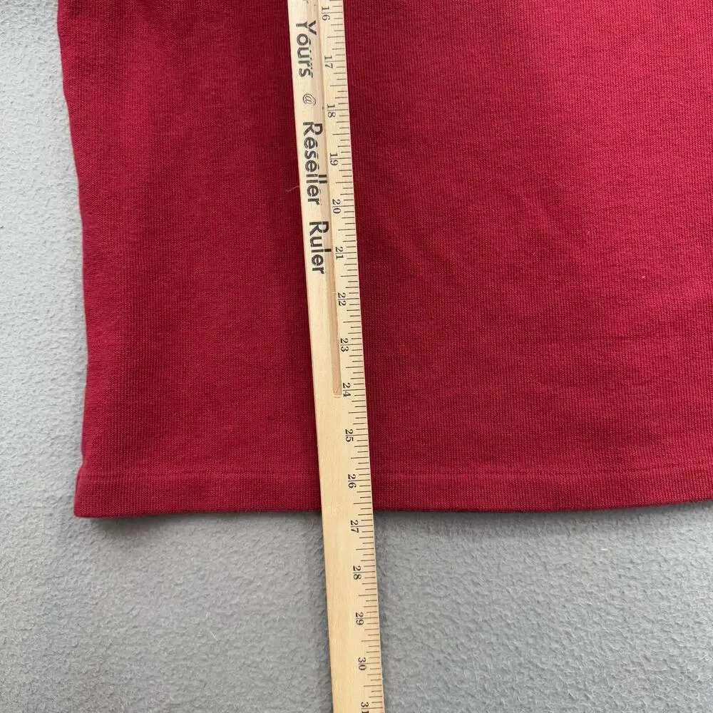 Polo by Ralph‎ Lauren Sweater Mens XL Red Quarter Zip Mock Neck Pullover Pony